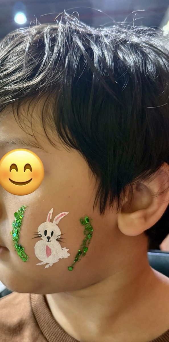 Bunny face paint