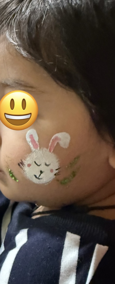 Bunny face paint