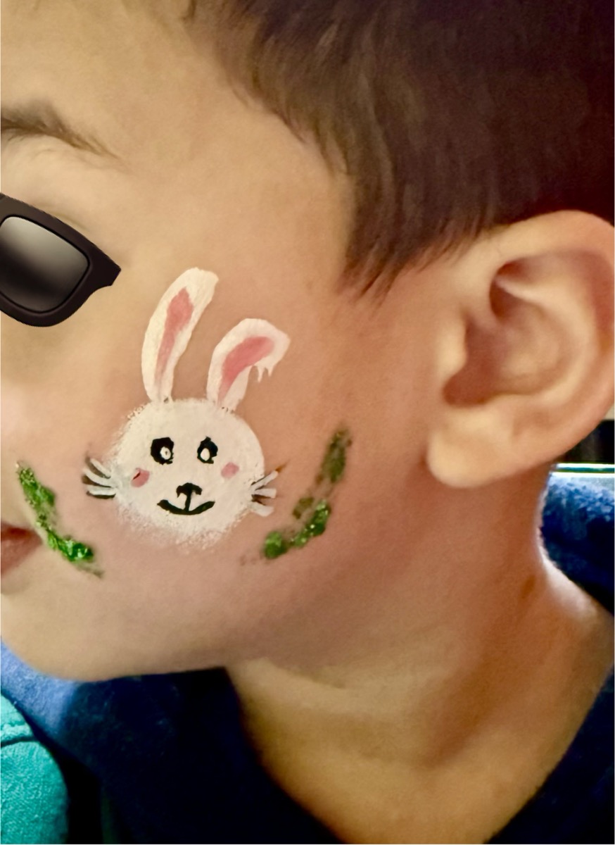 Bunny face paint