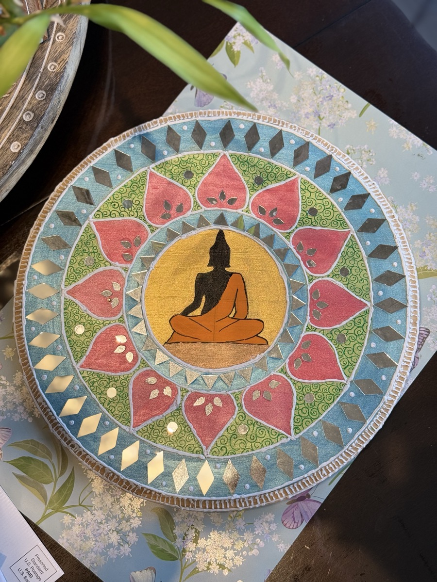 Lippan Art Buddha Mandala