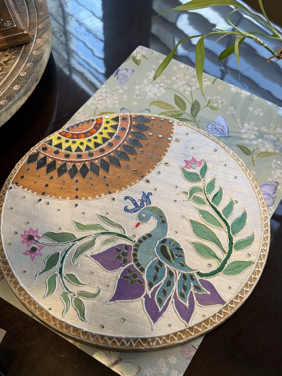 Lippan Art Peacock